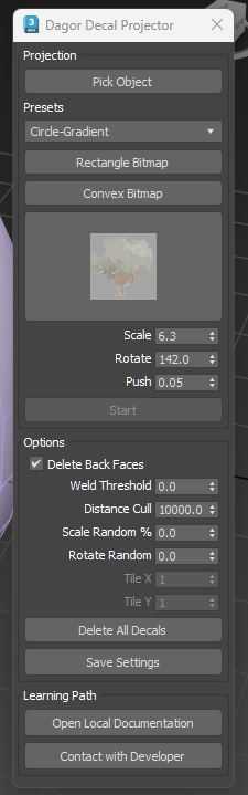 Dagor Decal Projector Tool