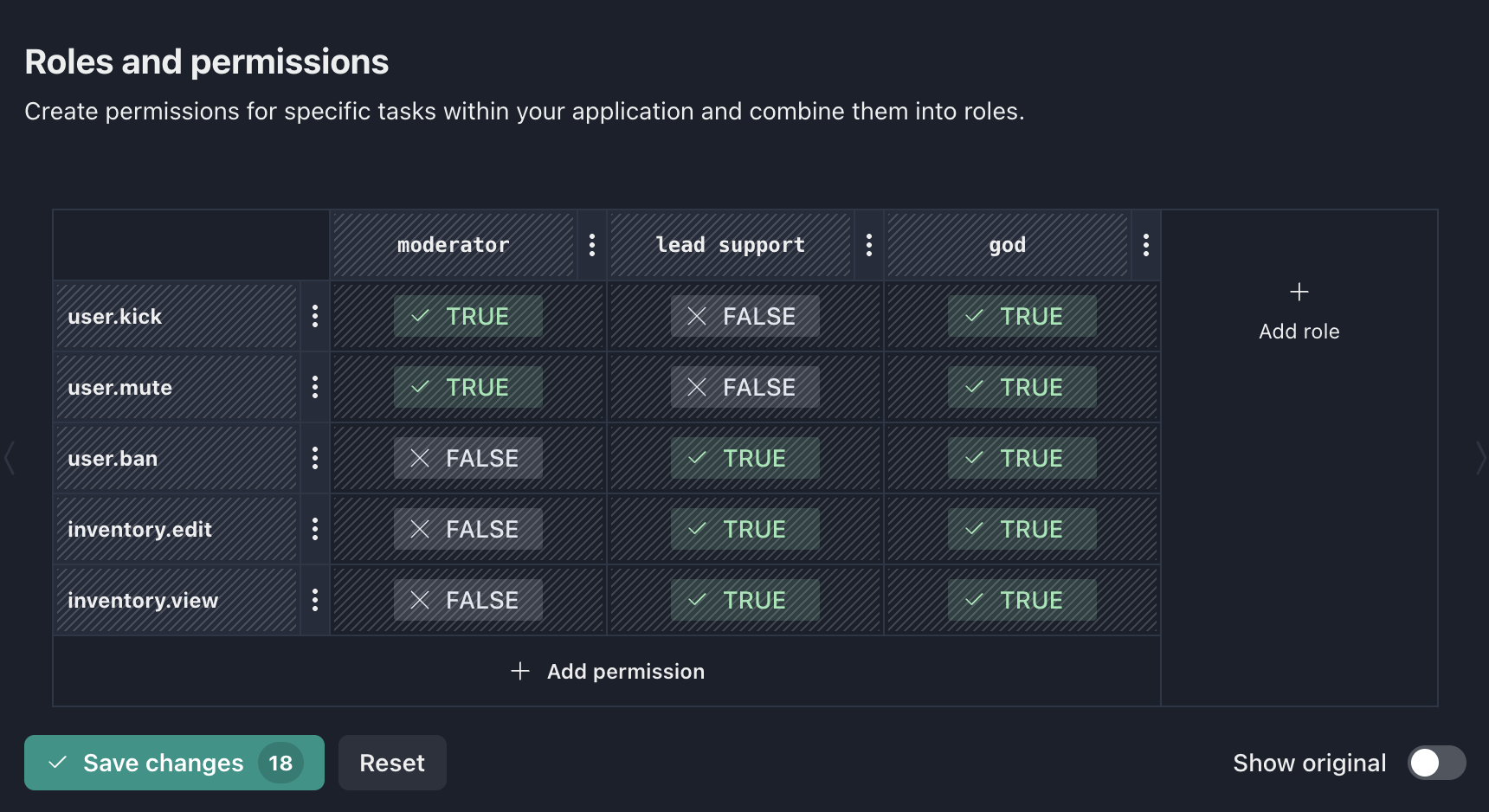 Application schema