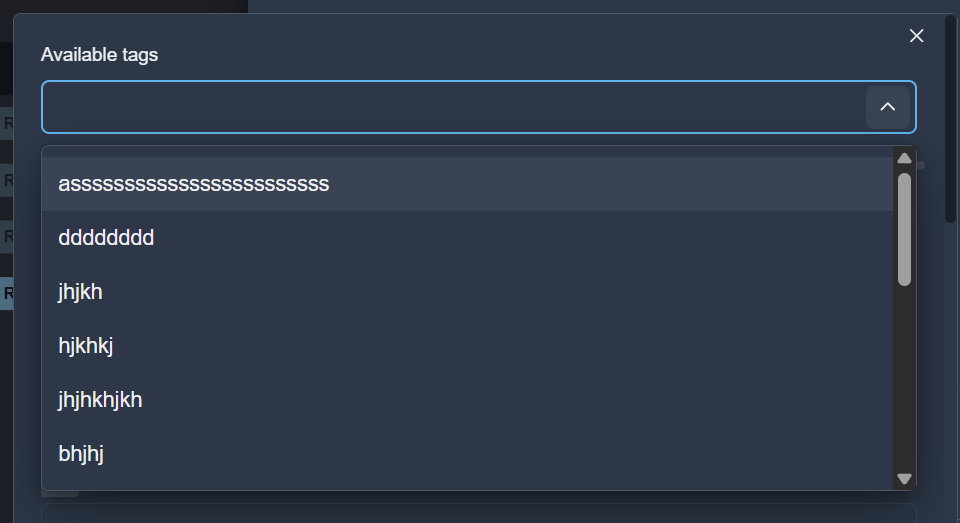 Filter presets by tag